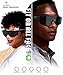 GLOSSIA AI Smart Glasses with Camera 4K, Video Recording Glasses with Camera, Polarized Sports Sunglasses with EIS Stabilization, Dual Mic Noise Canceling, IP66, ChatGPT Enabled