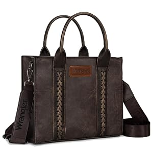 Wrangler Tote Bag for Women Designer Satchel Handbags Top-handle Purses with Strap