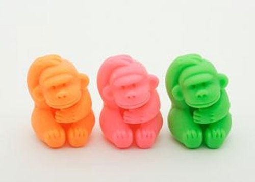 3 Gorilla scimmia Matita Top Iwako giapponesi
