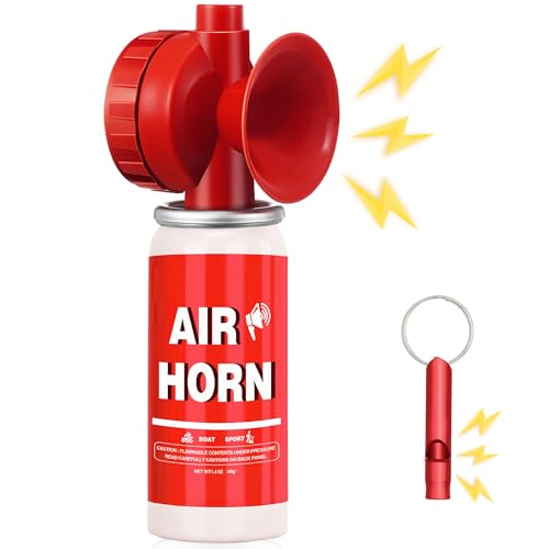 1.4oz Boat Air Horn, 130DB Heard Up to 0.5-Miles Away,Handheld Mini Marine Fog Horn Blow Horn Boat...