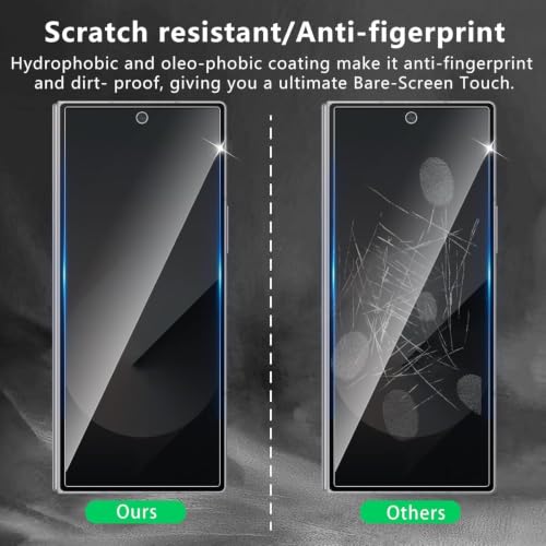 Image of Uyiton Privacy Tempered Glass Screen Protector for Samsung Galaxy Z Fold 8 Ultra (Front Display) (Pack of 2) | Anti-Spy, 9H Hardness, HD Clarity, Scratch Resistant, Bubble-Free, Case Friendly