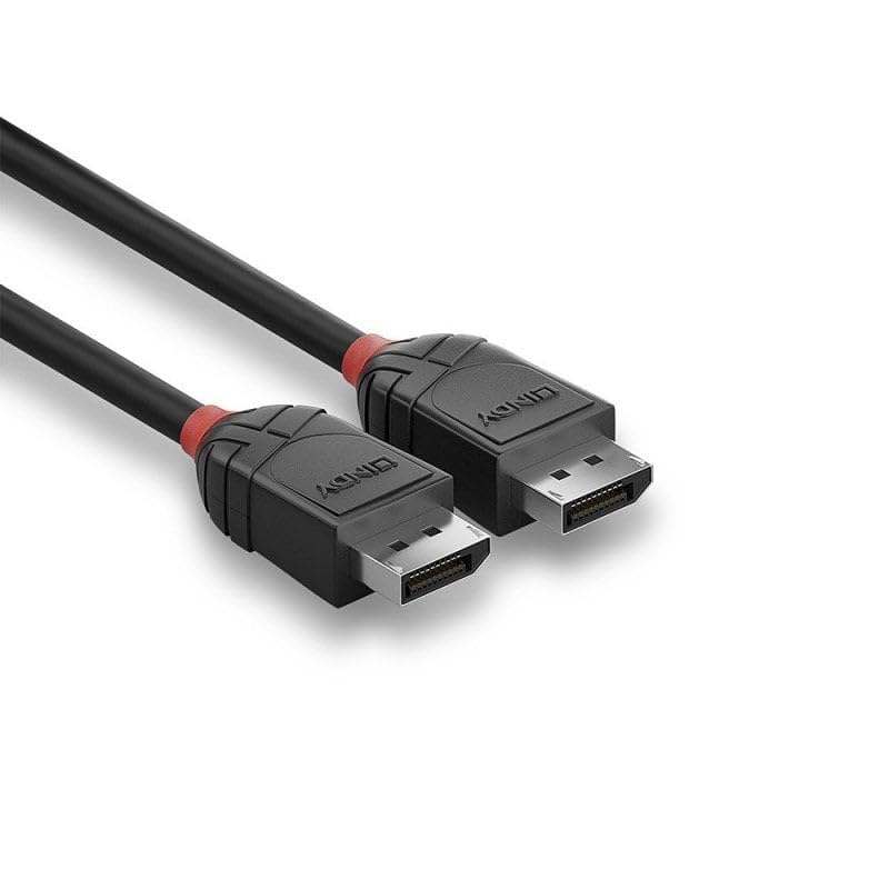 Lindy 36517 2m DisplayPort 2.1 54G Cable, Black Line
