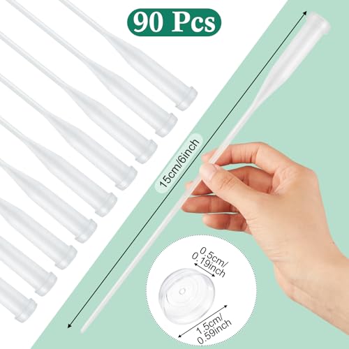 Image of Tessco for you 90 Pcs Floral Water Tubes 12 Inch Floral Tubes Plastic Flower Supplies for Fresh Flowers with Rubber Cap for Flower Stem Arrangements Florist Supplies(Clear)