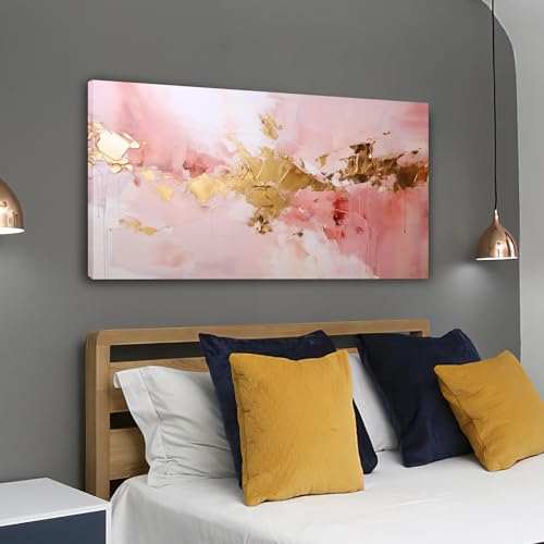 Art mural encadré abstrait de 35x72cm pour décoration moderne de maison