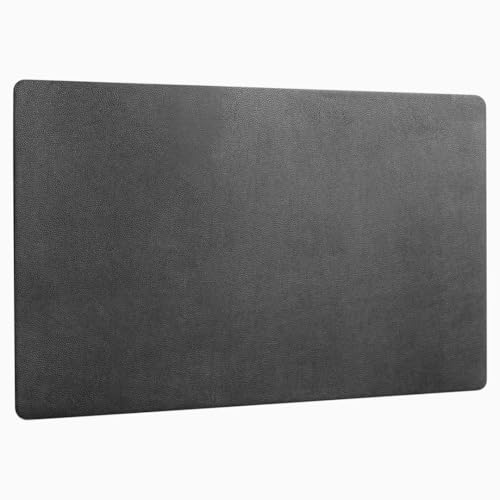 Desky Leather Desk Mat pad para escritorio negro 23.6 x 13.8 miniatura 7