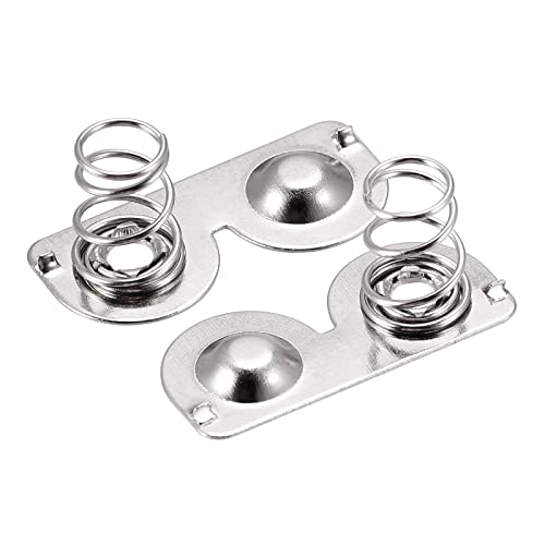 MECCANIXITY Battery Spring Plate AAA Battery Spring Contact Nickel Plated 20mmx9mm 20 Pcs