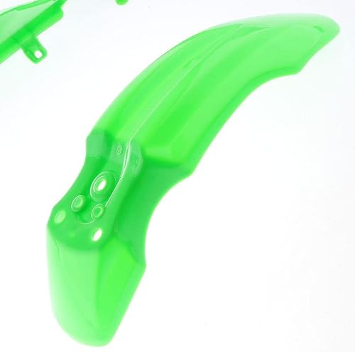 Miniatura 3 de Kit de trabajo para guardabarros de motocross, 50 cc, 70 cc, 110 cc, 1258 cc, piezas de carenado de repuesto para guardabarros CRF50 SSR SDG, verde