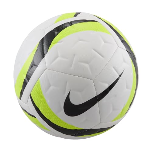 Nike Academy Balón De Fútbol, White/Volt/Black, HV4387 100, 5