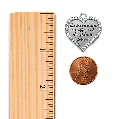 Inspired Silver - Mother And Daughter Bond Braided Bracelet For Women - Silver Open Heart Charm Bracelet With Cubic Zirconia Jewelry #TOP1