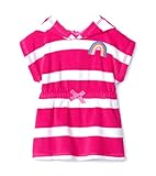 Hatley Baby Girl's Hooded Terry Swim Cover Up, Rainbow Stripe