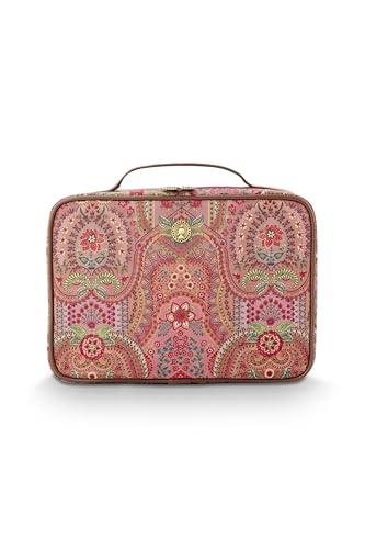 Trousse de maquillage Casey grand format rouge Jabali Pip Studio