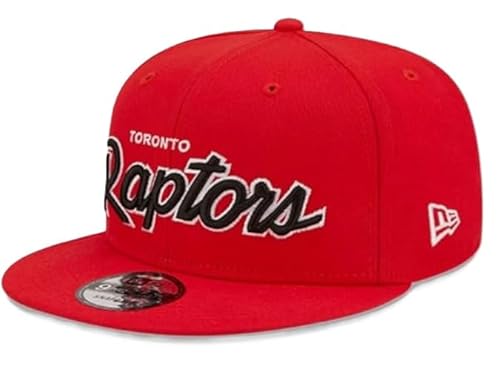 New Era Toronto Raptors 9fifty 950 Red Script NBA Snapback Adjustable Hat Cap