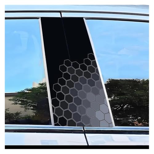 Film résistant aux rayures pour pilier de voiture avec motif hexagonal