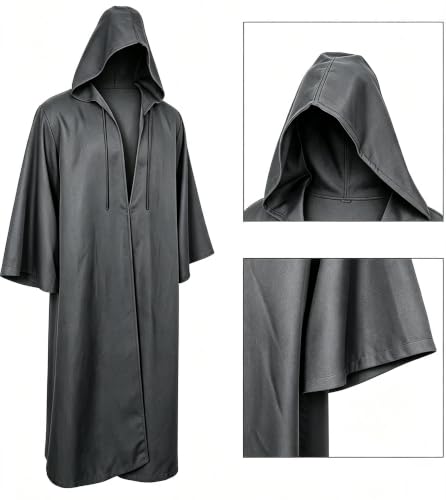Image of GOLDSTITCH Men Hooded Robe Cloak Knight Fancy Cool Cosplay Costume