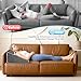 Vielseitig Keilkissen mit Nackenrolle, 25D Memory-Schaumstoff Lesekissen für Bett und Sofa, Ergonomisches Kopfkissen für Reflux Schlafapnoe, Lendenkissen, Beinkissen, Rückenstützkissen, L50xB50xH26cm