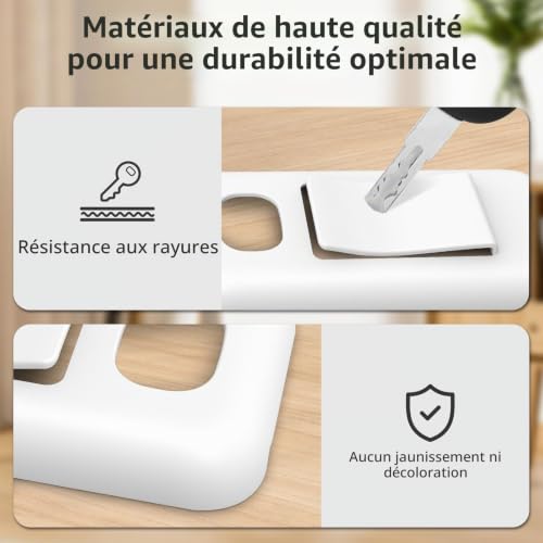 Amazear Support Batterie de Apple Vision Pro, étui de Batterie Portable pour Vision Pro avec Clip Ceinture et Sangle transversale, Coque de Protection pour Casque Apple VR, Blanc – vue 3