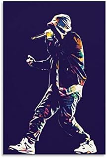 Hip-hop Star Eminem Canvas Art Poster and Wall Art Picture Print Modern Family bedroom Decor Posters 12×18inch(30×45cm)