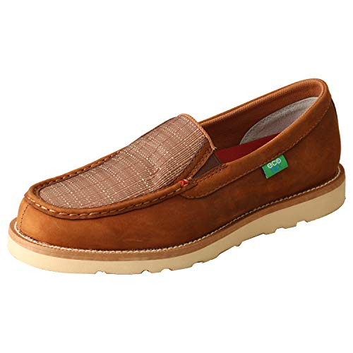 Image of Twisted X Men's Slip-On Shoes Moc Toe Coffee 8 EE US