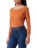 United Colors of Benetton Jersey M/L 3GA2E16A1 Camiseta DE Manga Larga, 37D Naranja, Mujer
