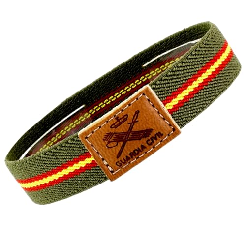 BDM - Pulsera de la Guardia Civil de tela para hombres y mujeres elástica en...