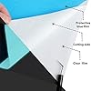 SHOMKIEE Glow in The Dark HTV Heat Transfer Vinyl Rolls - 12 Inches x 11 Feet HTV Vinyl, Luminous Iron on Vinyl for Silhouette Cameo - Easy to Cut & Weed for Heat Vinyl Design (11Ft, Z2-Luminous Blue) #1