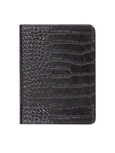Scully Croco Leather Tel/Address Book Organizer Business (Black )