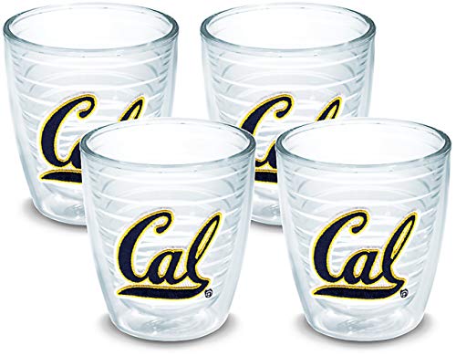 Tervis Cal Bears Logo Tumbler with Emblem 4 Pack 12oz, Clear
