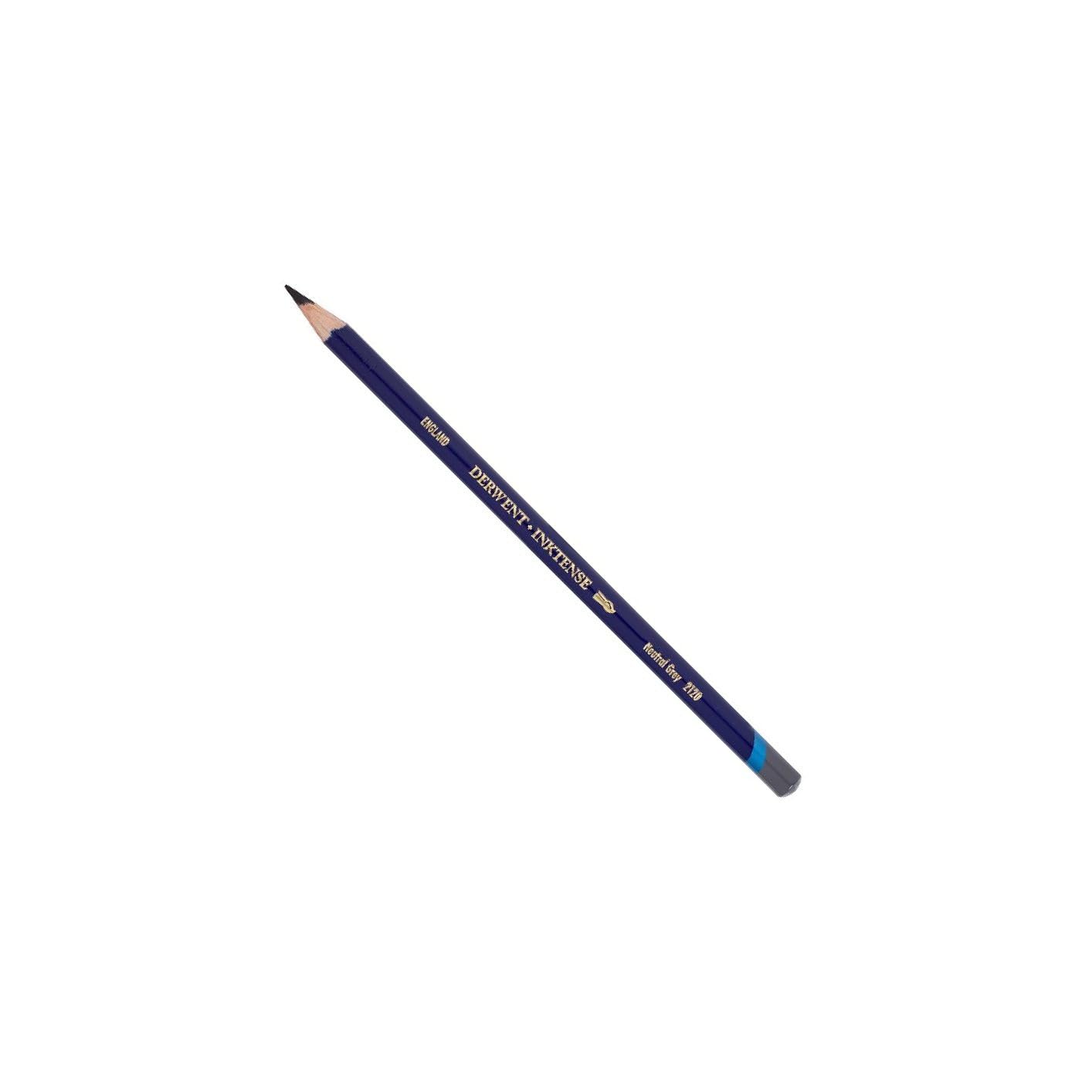 Derwent Inktense Permanent Watercolour Single Pencil, Neutral Grey (2120), 4mm Premium Core Strength, Water-Soluble, Ideal for Drawing, Colouring & Painting on Paper & Fabric, Professional Quality (2301899) — image 1