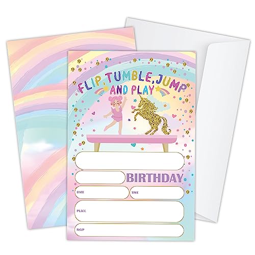 AWSICE Baseball-Geburtstagseinladungen – 20 Karten Mit Umschlägen, 10,2 X 15,2 Cm, Doppelseitig Bedruckt, Aus Hochwertigem Papier Für Jungen & Mädchen