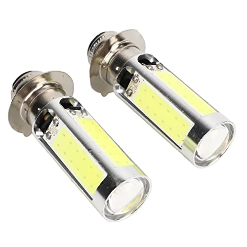 2x 6000K White H6M COB LED Motor Bike/ATV Headlight Fog Light Bulb PX15d P15D25‑1 Headlight Fog Light Bulb