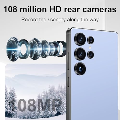 VSQAOF I25 Ultra Unlocked 6.9" HD+ Display 8+256GB U (Blue-iu1-22)