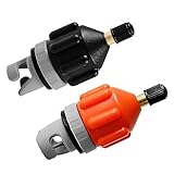 Fonctions professionnelles: Il suffit de choisir la bonne tête filetée pour votre valve, de connecter une pompe à air standard et de gonfler votre planche, canoë, bateau gonflable ou matelas en 5 à 10 minutes, sans pompe spéciale pour un débit d'air et une étanchéité efficaces.