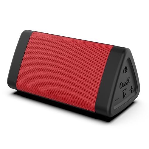Image of OontZ Angle 3 (4th Gen) - Portable Bluetooth Speaker, 12W Stereo Sound, 24 Hour Playtime, Rich Bass, 100 Foot Wireless Range, Waterproof, Home, Outdoor, Travel, Great Gift (Red)