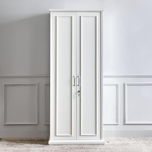 Image of Home Centre | Estate2 Door Swing Wardrobes | Engineered Wood | White | 1 Year Warranty on Manufacturing defect