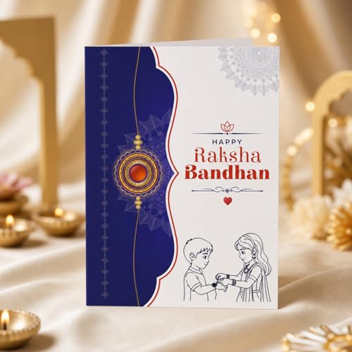 Image of Oblivion Rakhi For Brother Set of 1 - Elegant Mahadev Ji With Beads Thread Designer Rakhi with Tilak Set, Greeting Card and Silver Colour Coin - Traditional Raksha Bandhan Combo for Bhai (Pack of 4)