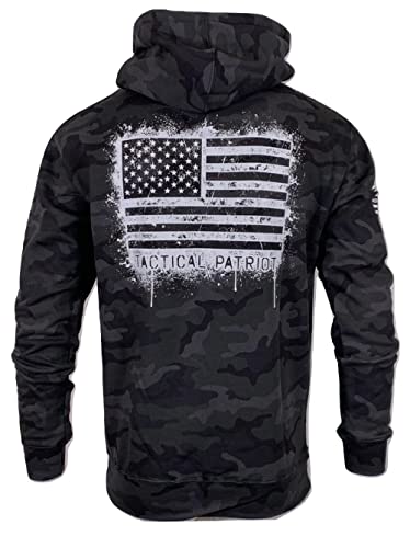 Howitzer Style Men's Hoodie Pullover TACTICAL PATRIOT CAMO Military Grunt MFG