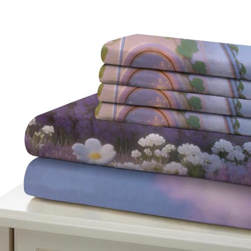 Housse de couette douce violette dôme 3D contre les draps rêches - 6