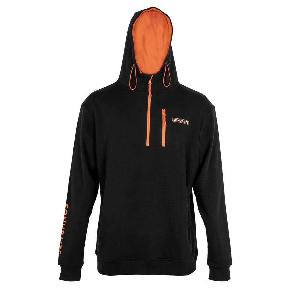 Sonubaits Unisex Noir Hooded Sweatshirt