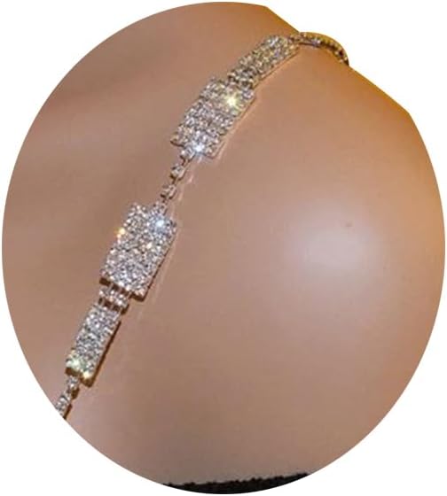 Luxury Rhinestone Lingerie Straps Jewelry - Sexy Crystal Shoulder Strap Chain for Festival, Rave, Underwear, Bridal Wedding Dress, Bra - Women's Accessory