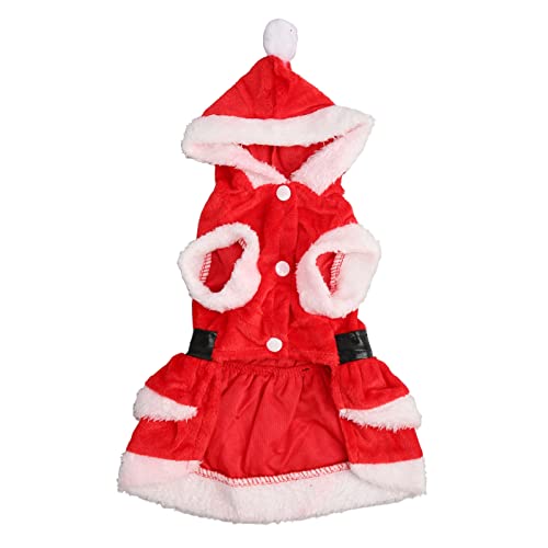 Boxwizard Roupas de Natal para cães Vestido de Natal para animais de estimação macio de lã coral de