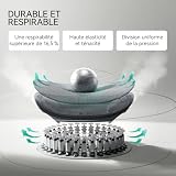 Hbada E3 Pro Chaise de Bureau Ergonomique Fauteuil de Bureau - Soutien Lombaire Dynamique 3 Zones, Appui-Tête 4D Réglable, Accoudoirs 6D Réglables, Pivotant avec Repose-Pieds, Noir - 10