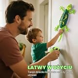 Yidoroye Gekon robot wspinaczkowy, zdalnie sterowany gekon dla dzieci, wspina się na ściany i sufity, oczy LED, realistyczne ruchy, odpowiedni dla chłopców i dziewczynek od 3-8 lat