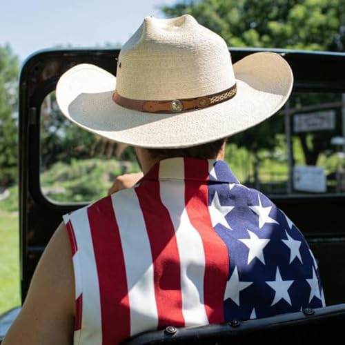 Image of Gamboa Hat Bands for Cowboy and Cowgirl Western Accesories for Men and Women Leather Style Hat Belt Band