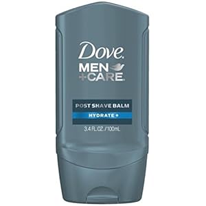 Dove Men+Care Post Shave Balm, Hydrate, 3.4 Fl Oz (Pack of 3)