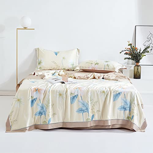 BIRANH Seda Juegos De Sabanas,Edredón De Verano - Juego De 4, Edredón De Verano Modal, Edredón Fino De Verano Simple O Doble,14,200x230cm(Colcha - Juego De 4) Cover