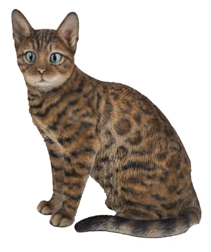 HiLine Sitting Bengal Cat Statue