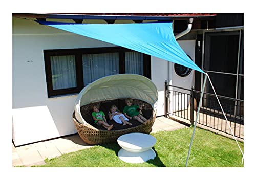 Voile d'ombrage triangle bleu bâche étanche piscine balcon abri de voiture
