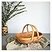 Produktbild jinrun Einkaufskörbe Holz Aufbewahrungskörbe Garten Obst Gemüse Korb Haus Garten Dekor Korbhalter (Size : M)