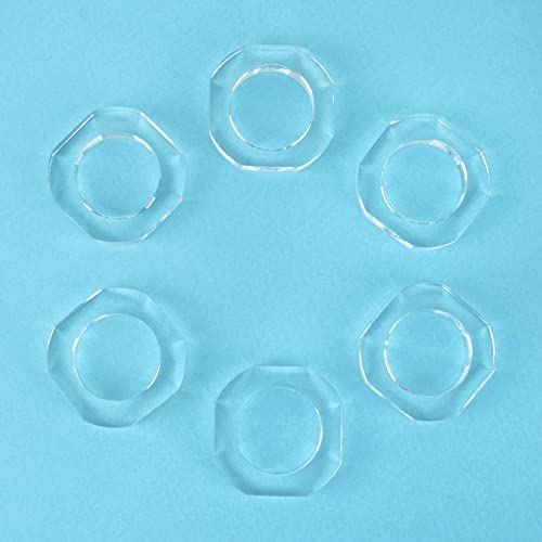 Napkin Ring Holders, Napkin Rings, Napkin Rings Set Of 12, Napkin Ring Holders For Cloth Napkins, Napkin Ring Bulk, Serviette Rings, Napkin Ring Set- Transparent #TOP2