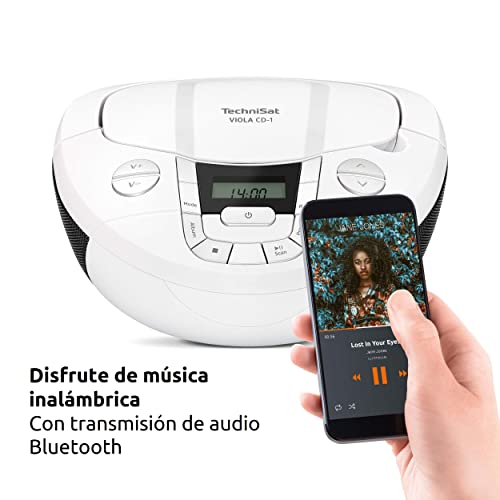 Reproductor de CD estéreo TechniSat VIOLA CD-1 portátil para escuchar música sin internet 3